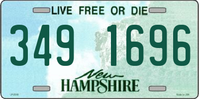 NH license plate 3491696