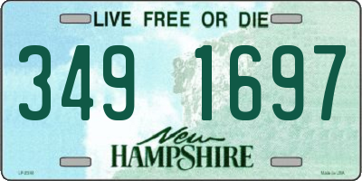 NH license plate 3491697