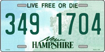 NH license plate 3491704