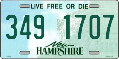 NH license plate 3491707
