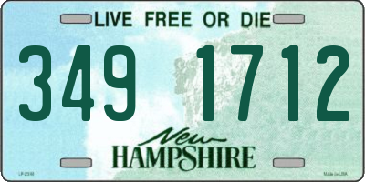 NH license plate 3491712