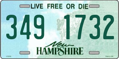 NH license plate 3491732