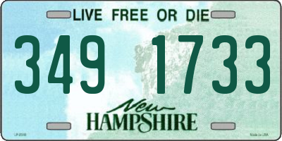 NH license plate 3491733