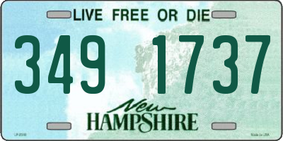 NH license plate 3491737