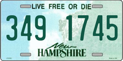 NH license plate 3491745
