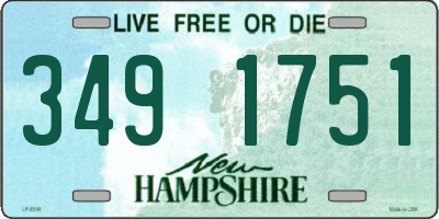 NH license plate 3491751