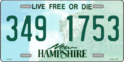 NH license plate 3491753