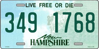 NH license plate 3491768