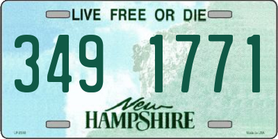 NH license plate 3491771