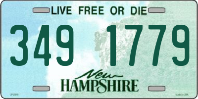 NH license plate 3491779