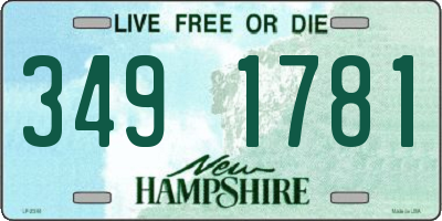 NH license plate 3491781