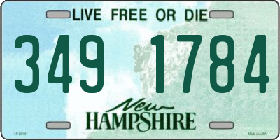 NH license plate 3491784