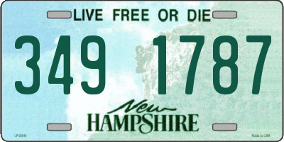 NH license plate 3491787