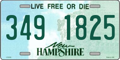 NH license plate 3491825