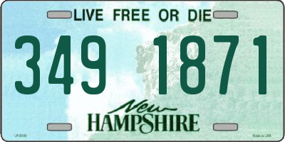 NH license plate 3491871