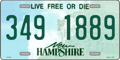 NH license plate 3491889