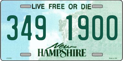 NH license plate 3491900