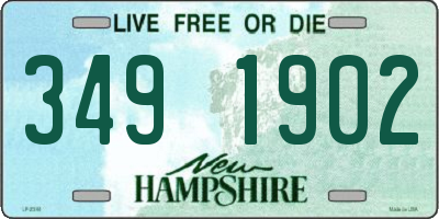 NH license plate 3491902