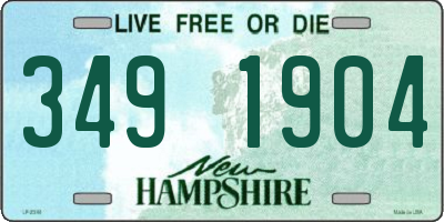 NH license plate 3491904