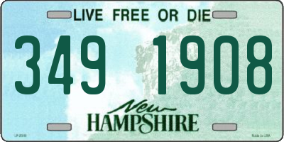 NH license plate 3491908