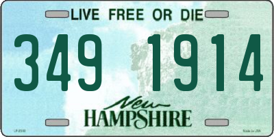 NH license plate 3491914