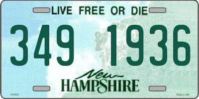 NH license plate 3491936