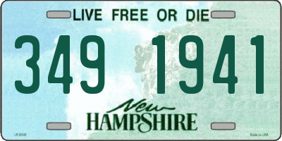 NH license plate 3491941