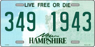 NH license plate 3491943