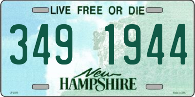 NH license plate 3491944