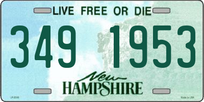 NH license plate 3491953