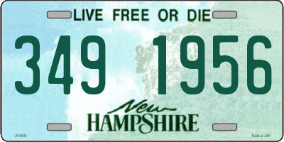 NH license plate 3491956