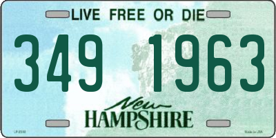 NH license plate 3491963