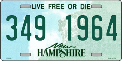 NH license plate 3491964