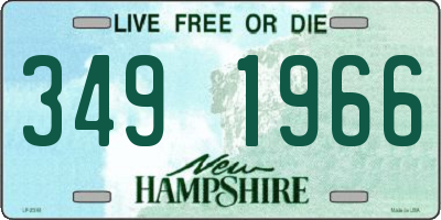 NH license plate 3491966