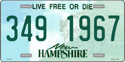 NH license plate 3491967