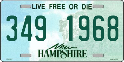 NH license plate 3491968