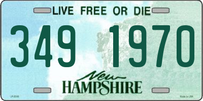 NH license plate 3491970
