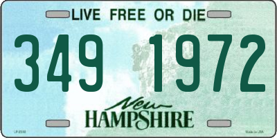 NH license plate 3491972