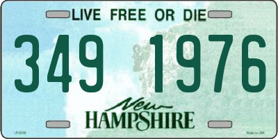 NH license plate 3491976
