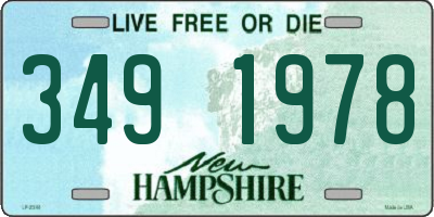 NH license plate 3491978