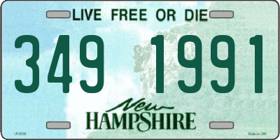 NH license plate 3491991