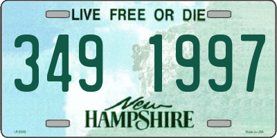 NH license plate 3491997
