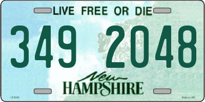 NH license plate 3492048