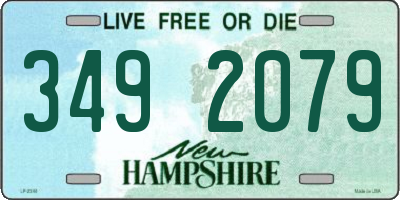 NH license plate 3492079
