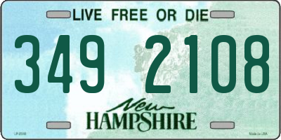 NH license plate 3492108