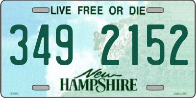 NH license plate 3492152