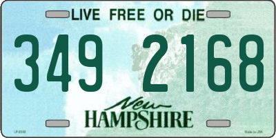 NH license plate 3492168