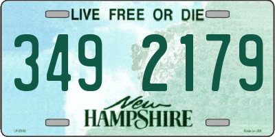NH license plate 3492179