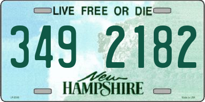 NH license plate 3492182