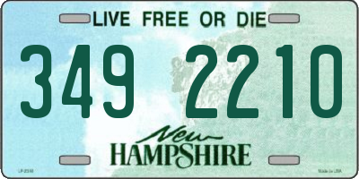 NH license plate 3492210